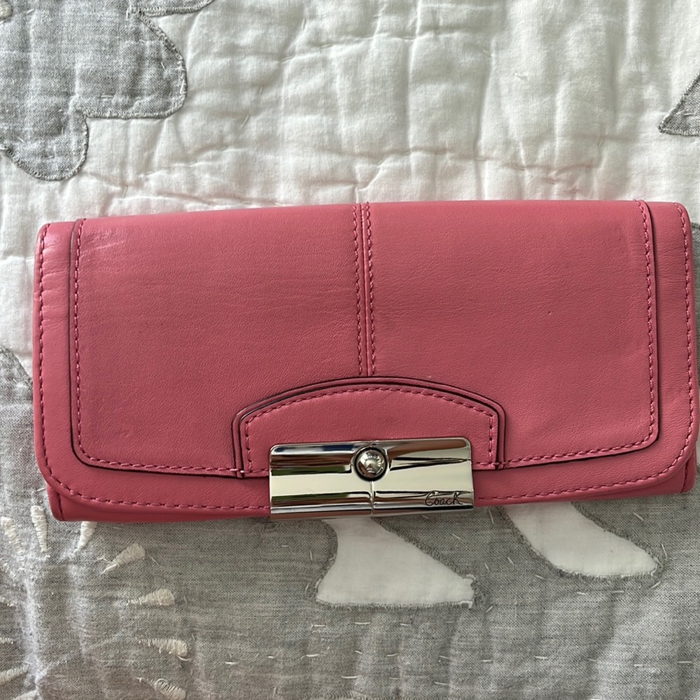Pink Coach Wallet